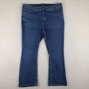 Calvin Klein Jeans‎ Womens 16W Blue Repreve Boot Cut Dark Wash Denim